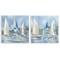 Stupell Industries Sailboats on Calm Water 2 pc Wall Plaque Art Set Design by Kim Allen